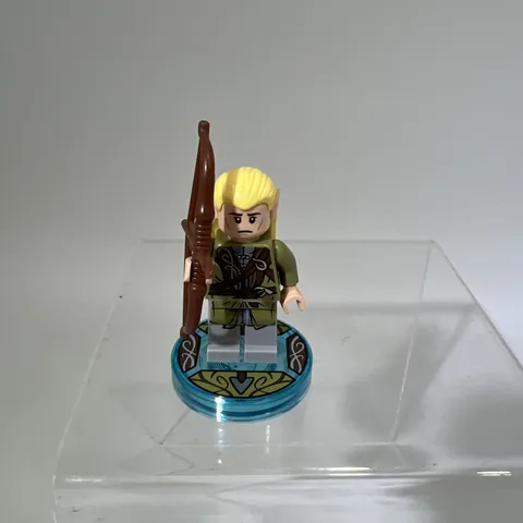 Lego Dimensions Minifigure DIM008 Legolas Olive Green W/Bow Clean & Tested