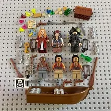 LEGO Pirates of the Caribbean Minifigure Lot with Accessories - Sparrow Swann