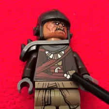 LEGO Plastic Minifigure Warrior Soldier w/ Helmet & Blaster