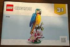 LEGO Creator 3 in 1 Exotic Parrot Animals 31136 - Manual Instruction Book