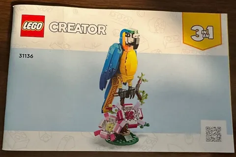 LEGO Creator 3 in 1 Exotic Parrot Animals 31136 - Manual Instruction Book