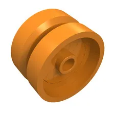 5x LEGO® Part 18976 - Wheel 18mm D. x 12mm with Axle Hole and Stud