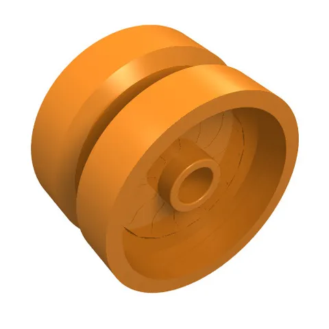 5x LEGO® Part 18976 - Wheel 18mm D. x 12mm with Axle Hole and Stud