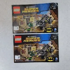 LEGO 76056 Batman Rescue from Ra's al Ghul Instruction Manuals Books 1 & 2