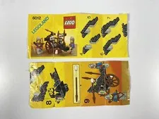 Lego 6012 Classic Castle / Siege Cart Instruction Manual ONLY / Legoland - Read