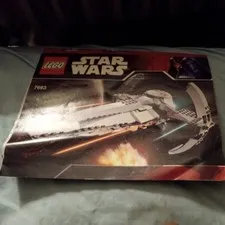 Lego 7663 Sith Infiltrator Star Wars Instruction Manual ONLY