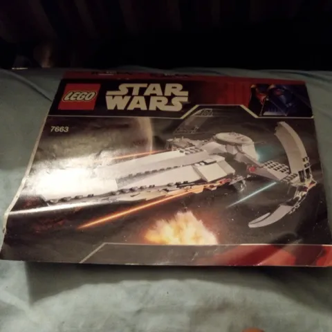 Lego 7663 Sith Infiltrator Star Wars Instruction Manual ONLY