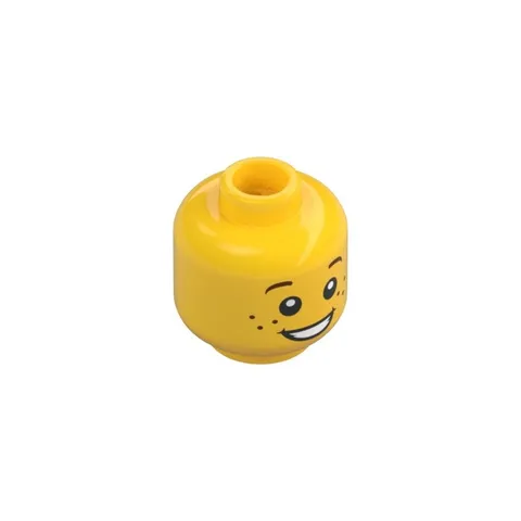 LEGO Minifigure Head with Surprised Smile and Freckles inv.630