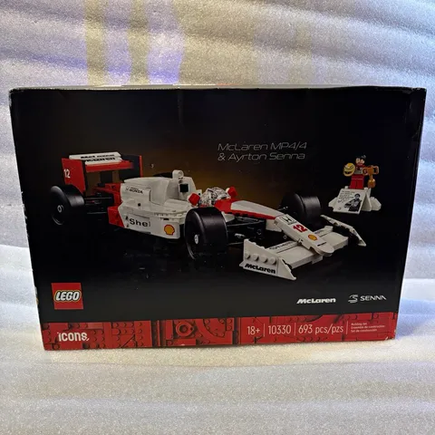 LEGO Icons McLaren MP4/4 & Ayrton Senna 10330 693pc 18+ Display Plate 2024