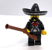 Lego Western Charros Minifigure = Wild West Frontier - Mexican Cowboy
