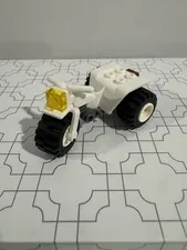 LEGO White Tricycle Trike 30187c01a Complete White Wheels Motorcycle Bike Part
