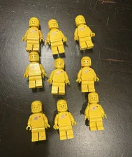 LEGO Classic Spaceman Yellow Astronaut Minifigure (Lot of 9)