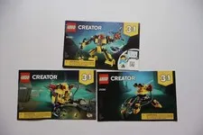 LEGO® 31090 Creator 3 In 1 Underwater Robot Instruction Manuals Only!