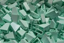 Lego Light Aqua Slope 65 2 x 1 x 2 (Part #60481) Lot of 50 pieces