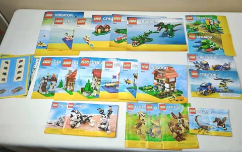 Large Lot of 25 LEGO Creator 5770 31025 Instruction Manual Booklets Books ONLY