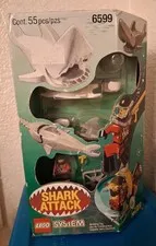 Lego Town Shark Attack #6599 Mint in Sealed Box 1997 Vintage, 55 pieces, divers