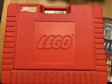 Vintage RED 1984 LEGO Hard Plastic Carrying Case Storage Container 12x8”