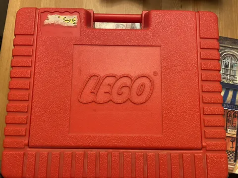 Vintage RED 1984 LEGO Hard Plastic Carrying Case Storage Container 12x8”
