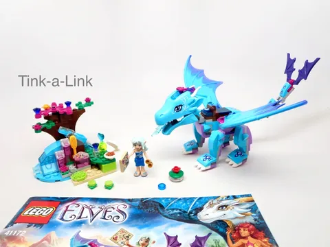 LEGO 41172 The Water Dragon Adventure Elves Set Complete! Naida Riverheart