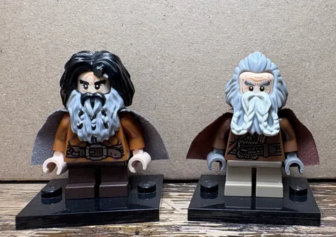 LEGO THE HOBBIT MINIFIGURE LOT (Oin the Dwarf, Bifur the Dwarf)