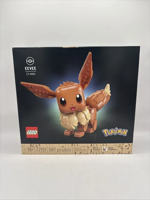 LEGO Pokémon Eevee Collectible Building Set - 587 Pieces - 72151 *NEW SEALED*