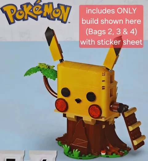 LEGO Pokemon 72164 Pikachu HOUSE ONLY new NEVER assembled Bags 2, 3, 4