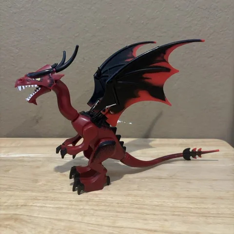 LEGO Castle Fantasy Era Red Dragon from set 7093 Skeleton Tower Vintage!
