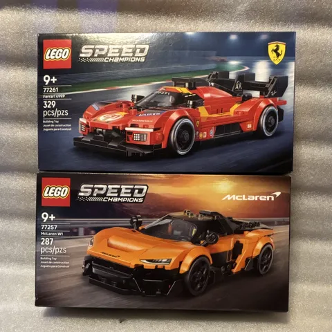 LEGO Speed Champions 77261 Ferrari 499P & 77257 McLaren W1 NSIB