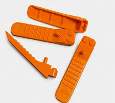 LEGO Brick Separator Tool Bulk Lot 4 Orange Plastic Pieces Polybag