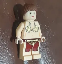LEGO Star Wars Princess Leia Jabba Slave Outfit, Reddish Brown Ponytail sw0085a