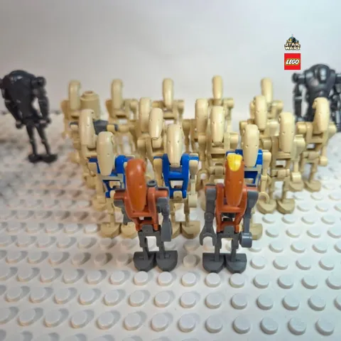 LEGO Star Wars Battle Droid Lot x21 Commander Pilot Super Droid A4-D