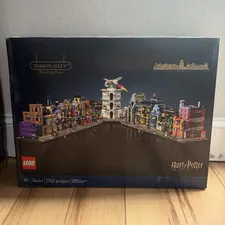 LEGO Harry Potter Diagon Alley Wizarding Shops 76444 2750 pcs 18+