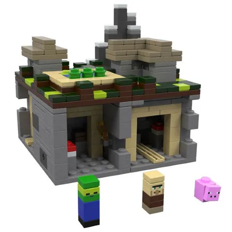 LEGO Minecraft 21105 Micro World The Village 100% Complete w/ Instructions & Box
