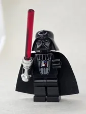 LEGO Star Wars Minifigure Darth Vader Light Gray Head sw0004 Retired 18t