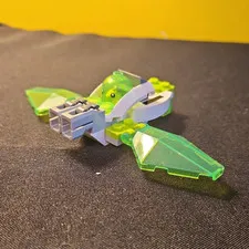LEGO Space Vehicle Build Green/White/Gray w/ Translucent Green Wings