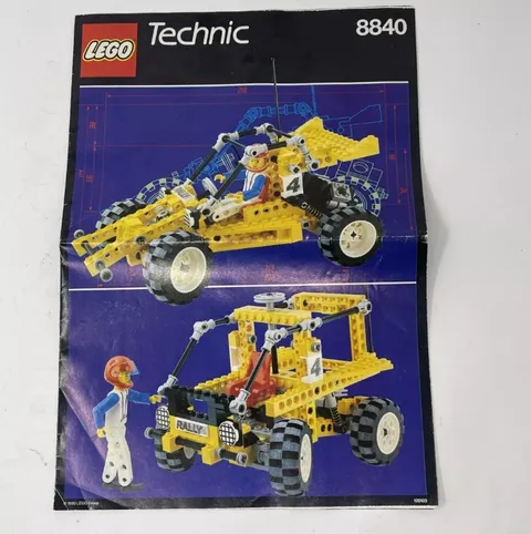 LEGO Technic Rally Shock N Roll Racer Building Toy Set 8840 Instructions ONLY