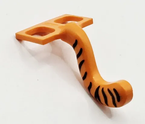 LEGO - Minifig, Costume Tail Cat with Black Tiger Stripes - Orange 15504 05-801