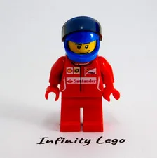 LEGO F14 T & Scuderia Ferrari Truck Scooter Driver Minifigure Racing (75913)
