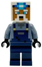 LEGO® Minifig min219 - Miner - Dark Blue Overalls