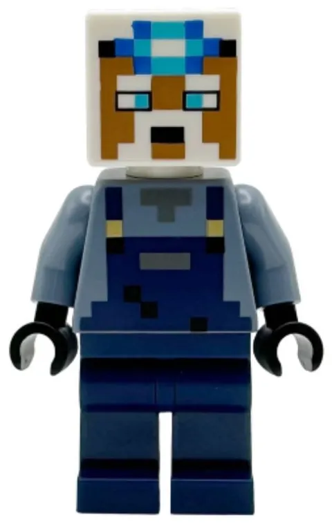 LEGO® Minifig min219 - Miner - Dark Blue Overalls