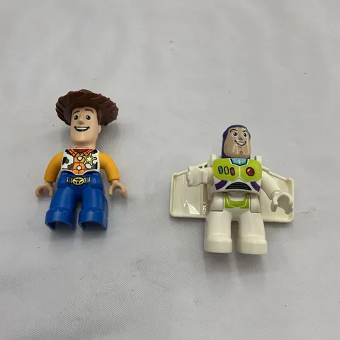 LEGO Duplo Disney Pixar Toy Story figures: Buzz Lightyear and Woody. LOT Of 2