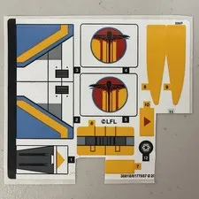 LEGO Star Wars Rebels The Phantom 75170 Partial Sticker Sheet Authentic