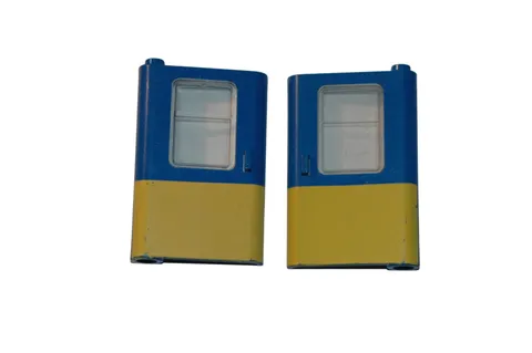 Lego® 9V 12V TRAIN Railway Doors Set Left Right BLUE YELLOW