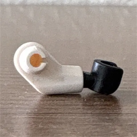 LEGO Minifigure Arm White with Black Hand Plastic Part 1 Piece