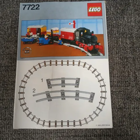 LEGO 7722 Steam Cargo Train Locomotivr RR Vtg Instruction Original Manual Only 