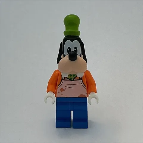 LEGO Disney Goofy Minifigure Green Hat Orange Torso Jacket Blue Legs 