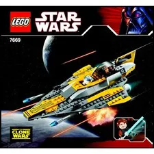LEGO Anakin's Jedi Starfighter 7669 Complete NO BOX, NO INSTRUCTIONS
