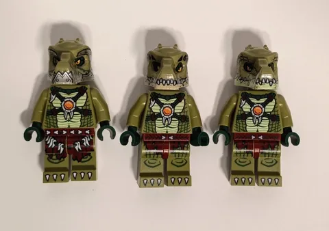 LEGO Minifigure Legends of Chima Crawley LOC013 Lot of 3