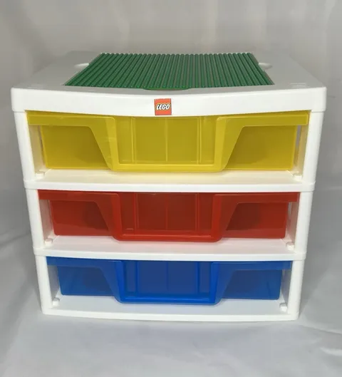 LEGO IRIS 3 Drawer Storage Organizer Cabinet for Bricks Parts White Pre-Owned