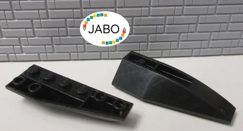 (P14/2/5) LEGO 41764 + 41765 Wedge Brick Wing Negative Inverted 6x2 Black